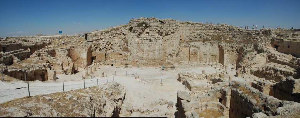 herodium mountain top palace fortress panorama