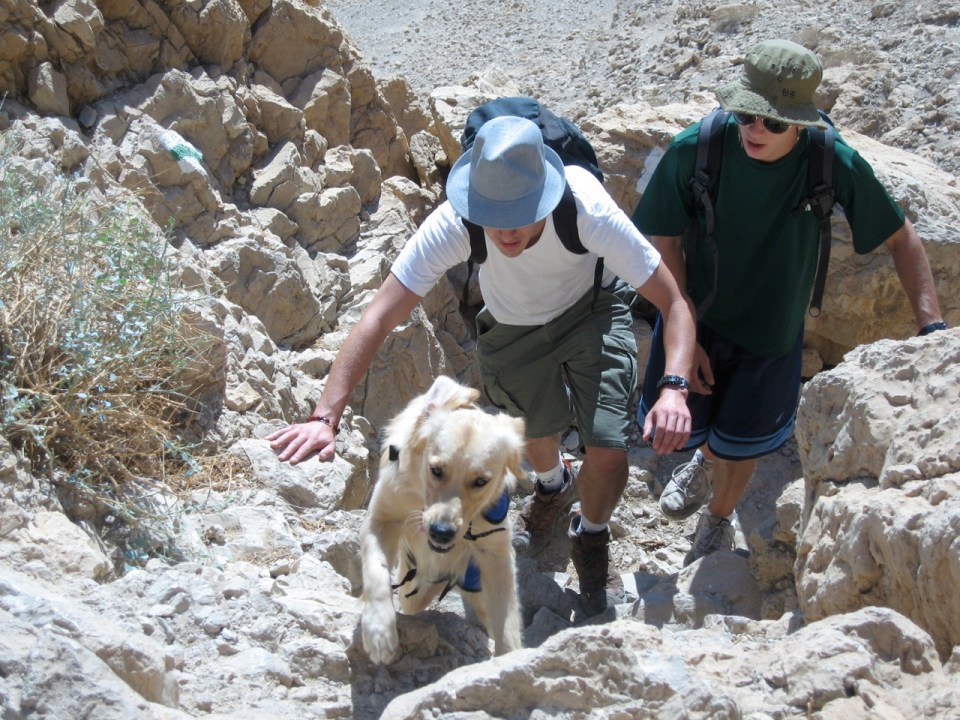 Hiking Qumran cliffs