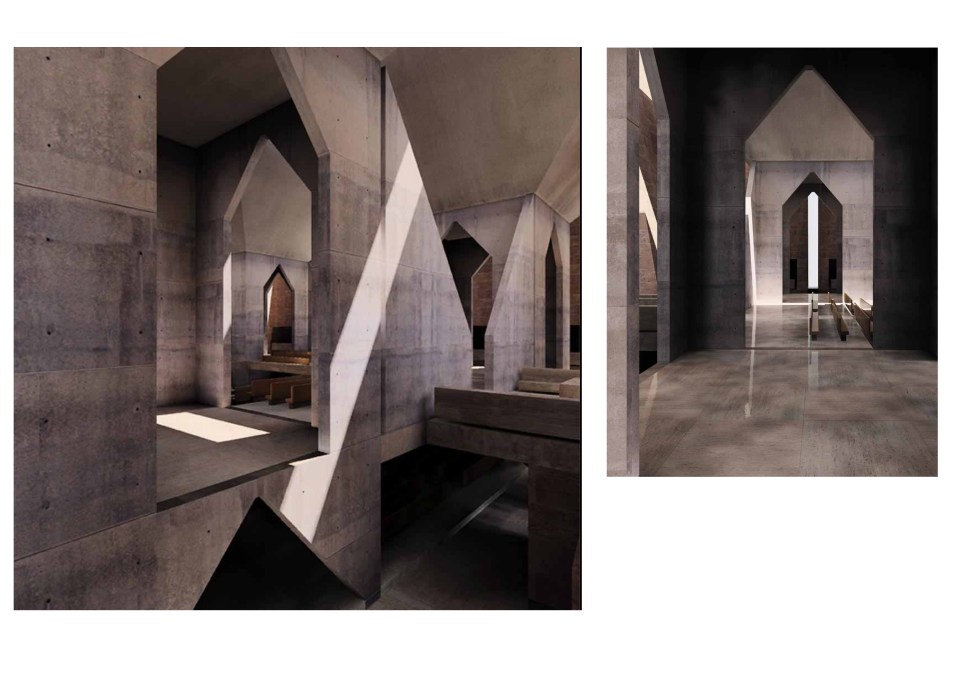 Model of Kahn's Hurva synagogue, from Kent Larson