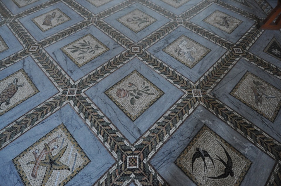 Visitation church mosaic floor