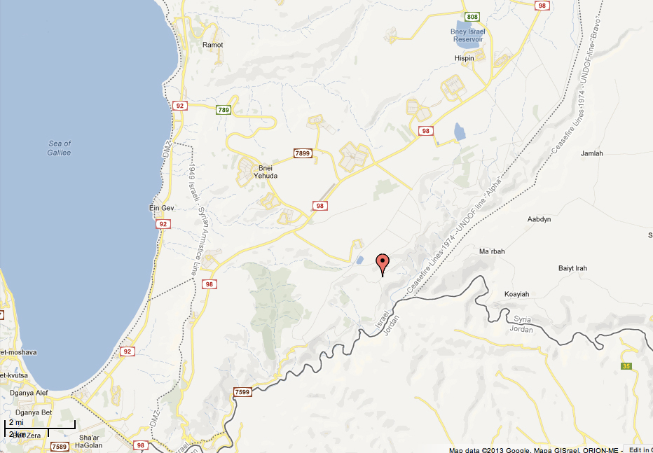 Golan map