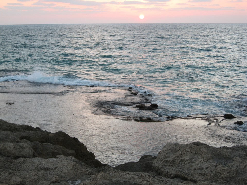 HaBonim beach sunset