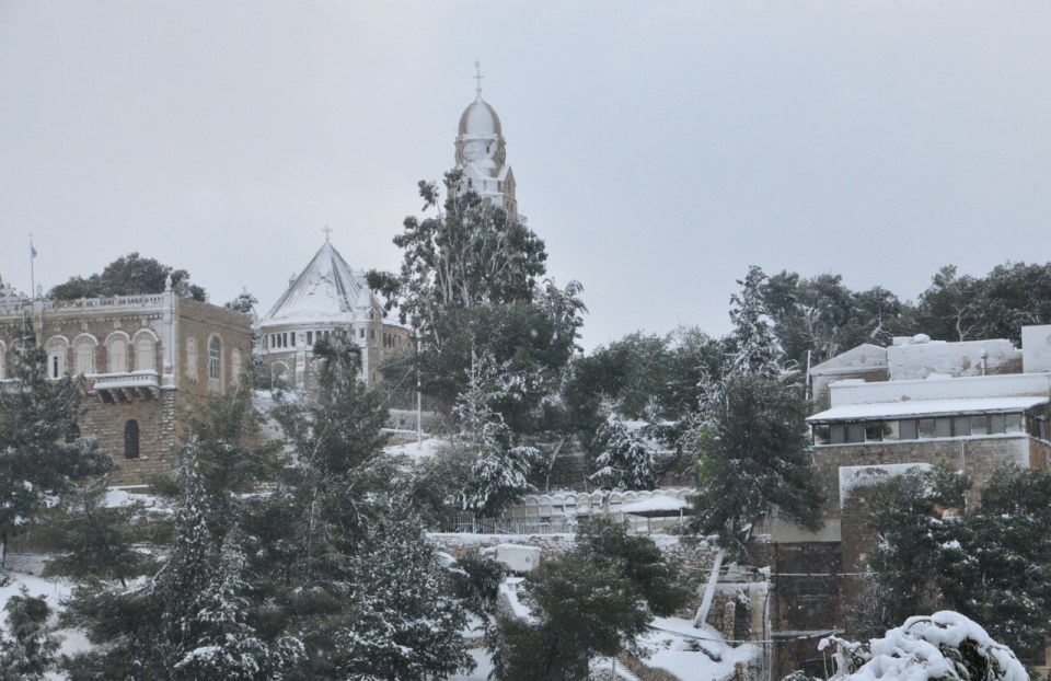 Mount Zion in Snow
